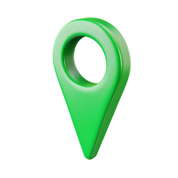 recommend clip art: Simplified 3d icon of location pin clip art