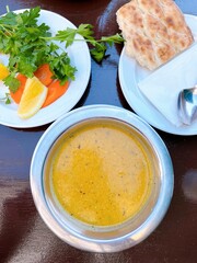 soup with bread
