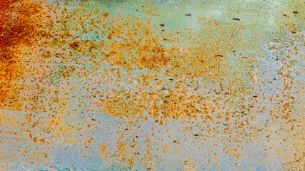 Close-up of rust forming on a weathered metal surface, symbolizing corrosion and decay over time