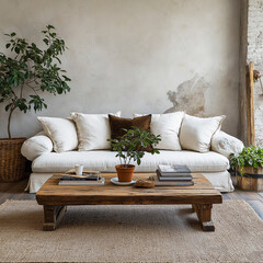 modern room wall art mockup