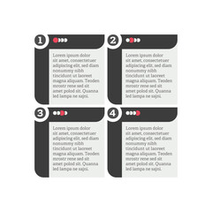 Infographic design with 4 options or steps. Infographics for business concept.