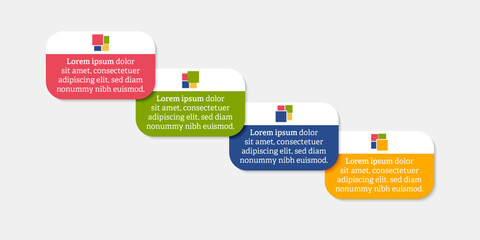 Infographic design with 4 options or steps. Infographics for business concept.