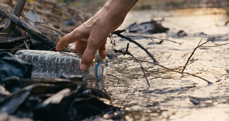 Danger of pollution in waters