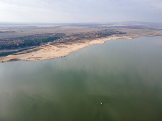 Aerial view of Pyasachnik Reservoir, Bulgaria