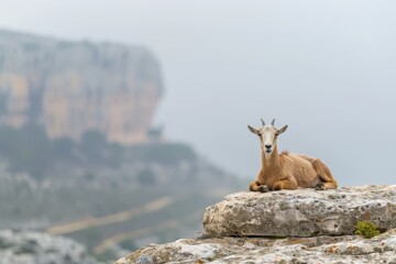 Obraz premium Bergmassiv Geissler-Puéz. Beautiful simple AI generated image in 4K, unique.