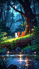 Fototapeta premium anime mobile wallpaper
