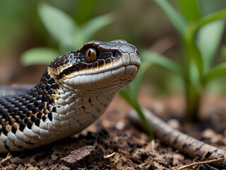 Fototapeta premium close up of a snake