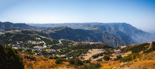 Pano of Raghadan Park in Al Bahah, Saudi Arabia