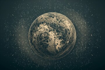 Obraz premium Retro Sci-Fi Background Futuristic landscape . Beautiful simple AI generated image in 4K, unique.