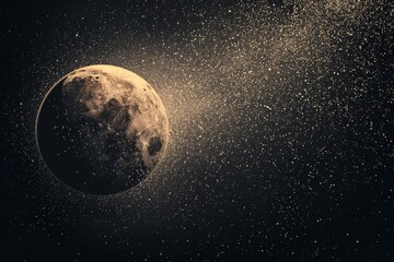 Obraz premium Retro Sci-Fi Background Futuristic landscape . Beautiful simple AI generated image in 4K, unique.