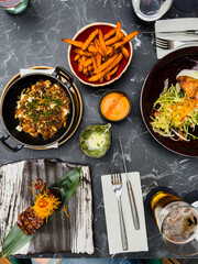 food on the table