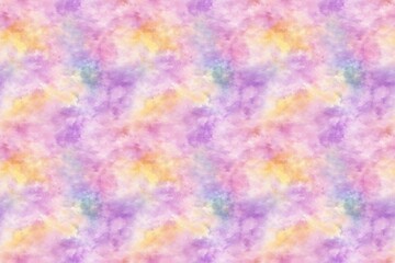 Soft pastel tie-dye pattern blending pinks, purples, and yellows in a dreamy texture