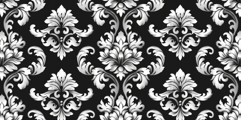 Fototapeta premium seamless damask pattern