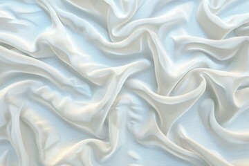 Fototapeta premium Macro fabric fiber, Close-up of White Cloth or woven textile Fiber, 3d illustration.. Beautiful simple AI generated image in 4K, unique.