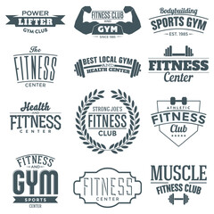 Vintage Fitness Logo Designs