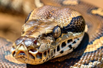 close - up of a python snake.. Beautiful simple AI generated image in 4K, unique.