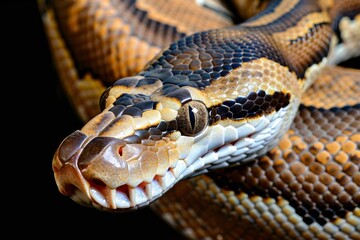 Fototapeta premium close - up of a python snake.. Beautiful simple AI generated image in 4K, unique.