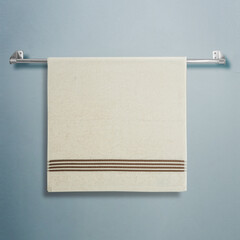 Bath towel all colors old blue wooden background every angle 