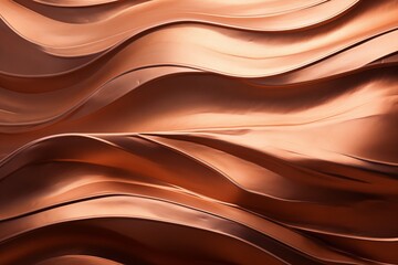 Copper Texture. Closeup View. Metallic Background. Ai Generative