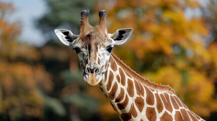 Obraz premium Exotic camelopard race event in unique setting with animal race theme and deep depth of field for cover design.