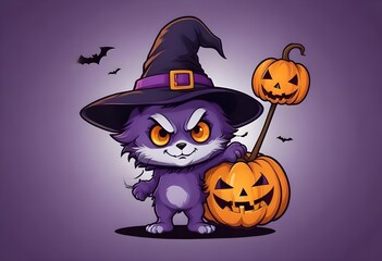 Halloween pumpkin image vector for t-shirt design