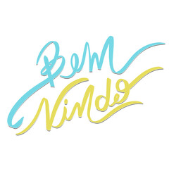 Word Welcome lettering