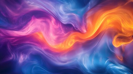Obraz premium Abstract background with colorful liquid shapes and fluid patterns, glowing colors and dynamic forms. The illustration depicts an artistic background for design