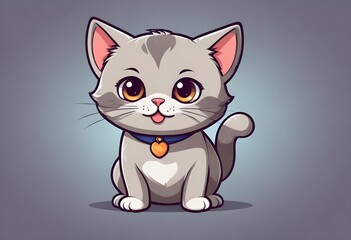 Obraz premium bulldog, cute cat mascot design vector design for t-shirt