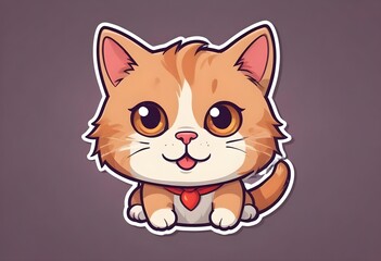 Obraz premium bulldog, cute cat mascot design vector design for t-shirt