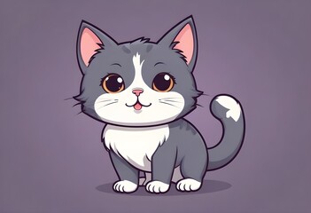 Obraz premium bulldog, cute cat mascot design vector design for t-shirt