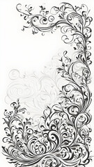 Vines Border Frame Copy Space Area