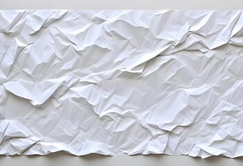 Obraz premium Crumpled white paper texture