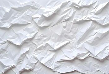 Obraz premium Crumpled white paper texture