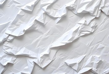 Obraz premium Crumpled white paper texture