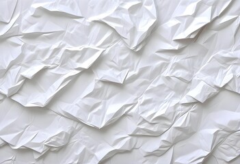 Obraz premium Crumpled white paper texture