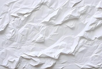 Obraz premium Crumpled white paper texture