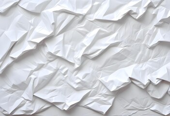 Obraz premium Crumpled white paper texture
