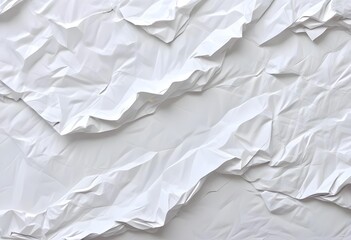 Obraz premium Crumpled white paper texture