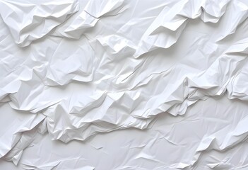 Obraz premium Crumpled white paper texture