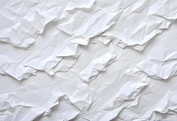 Obraz premium Crumpled white paper texture