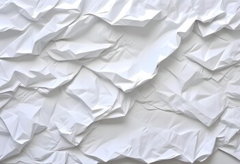 Obraz premium Crumpled white paper texture