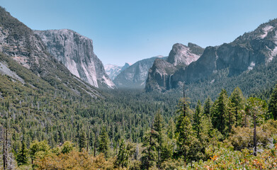 Tunnel View at Yosemite National Park Valley, California, USA