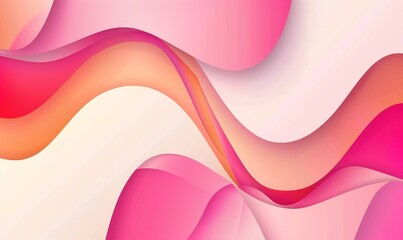 abstract wave background with smooth gradients bright colors dynamic elegant modern Generate AI