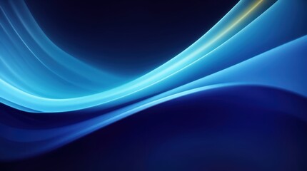 Obraz premium Curves of blue flowing gracefully across a digital abstract canvas 