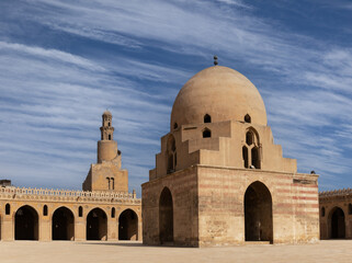 Mosque of Ibn Tulun, medieval Cairo. Egypt.