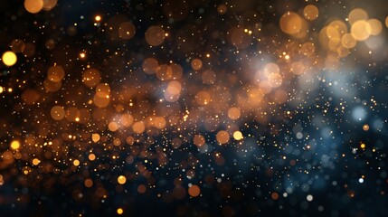 Abstract colored festive firework background in the night sky. Firecrackers and sparks isolated on blue background.