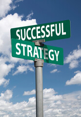 successful strategy sign