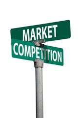 Fototapeta premium market competition sign