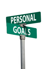 personal goals sign
