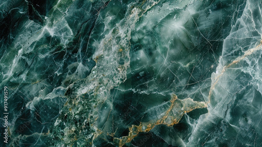 Poster green marble texture for walls and floors, premium italian granite, polished quartz and limestone ti